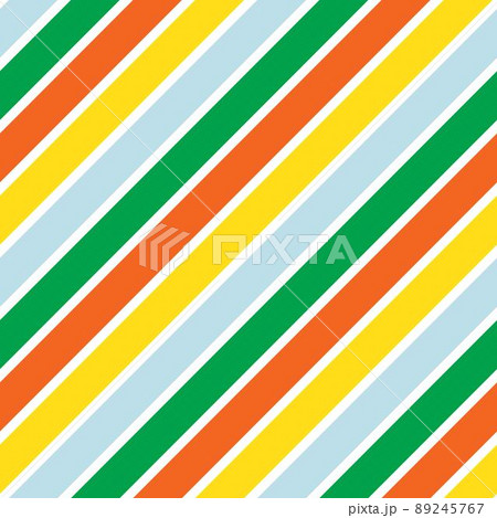 Rainbow pastel diagonal Stripe seamless pattern 89245767