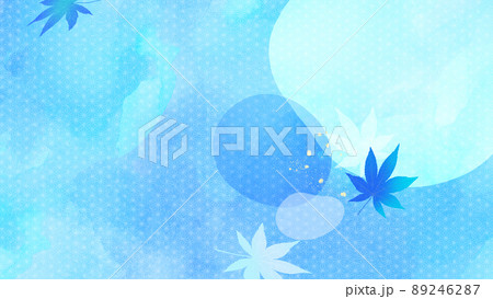 透明感のある夏の和風素材 89246287