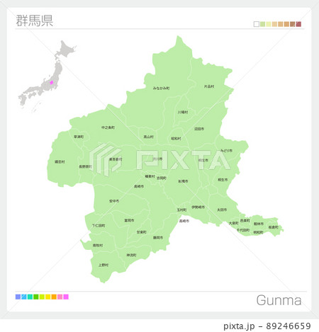 群馬県の地図・Gunma Map 89246659