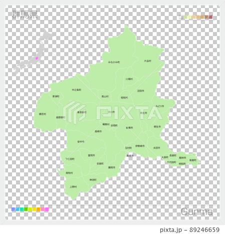 Gunma Map 89246659