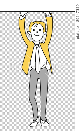 持ちあげる男性 89247539