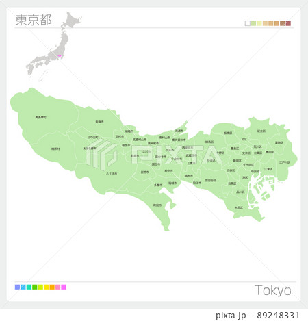 東京都の地図・Tokyo Map 89248331