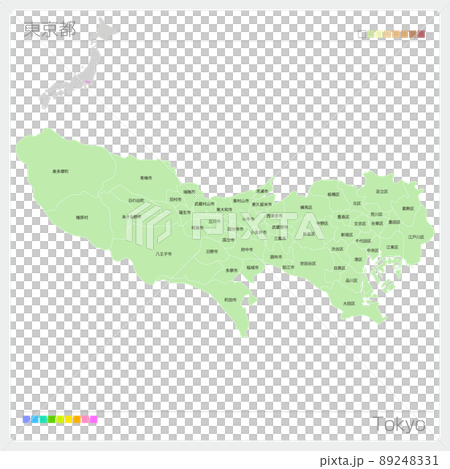 Map of Tokyo ・ Tokyo Map 89248331