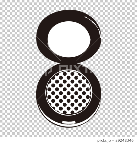 臉頰或眼影的單色手繪風格線條畫插圖 89248346