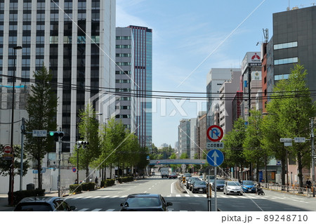 東京都市風景　第一京浜　芝5丁目交差点 89248710