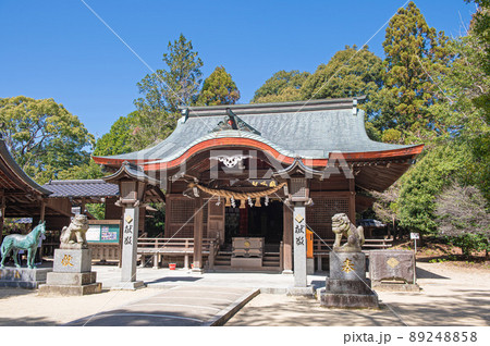 筑紫神社の拝殿 89248858