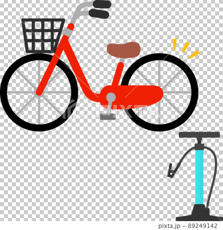 自転車の空気入れと自転車 自転車の空気入れと自転車 89249142