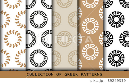 greek patterns circle