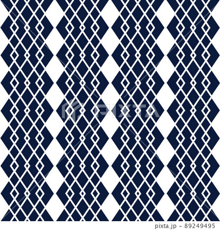 Seamless geometric pattern with rhombus  89249495