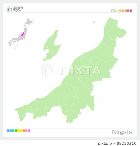 新潟県の地図・Niigata Map 新潟県の地図・Niigata Map 89250310
