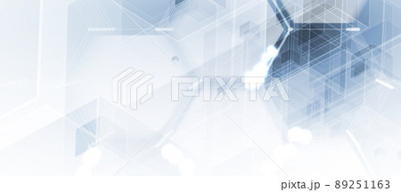 Abstract hexagon background. Technology poligonal design. Digital futuristic minimalism 89251163