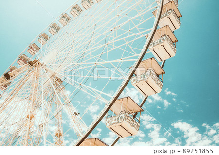 Ferris wheel of fair and amusement park 89251855