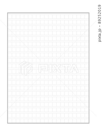 400字詰めの黒い横書きの原稿用紙 便せんのテンプレート 字 段 横幅a4比率のイラスト素材 2519