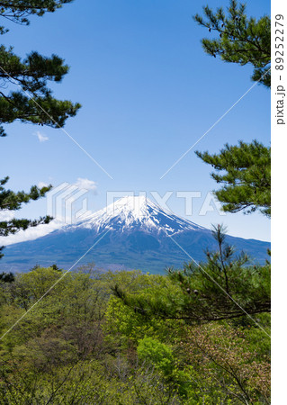 倉見山の山頂から見た富士山 89252279