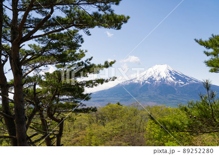 倉見山の山頂から見た富士山 89252280