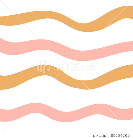 Wave Under the sea ocean animal and coral boho organic hand drawn icon 89254209