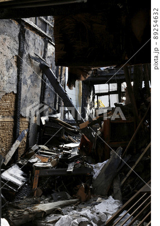 火災現場　火事　焼け跡　出火　出火現場 89254632