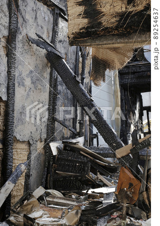 火災現場　火事　焼け跡　出火　出火現場 89254637