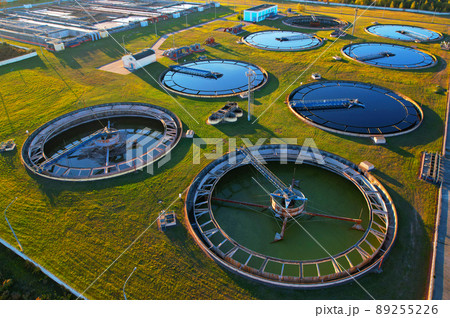 Sewage Treatment Plant. Wastewater Treatment Water Use. Filtration Effluent and Waste Water. Sewage Treatment Plant. Wastewater Treatment Water Use. Filtration Effluent and Waste Water. 89255226