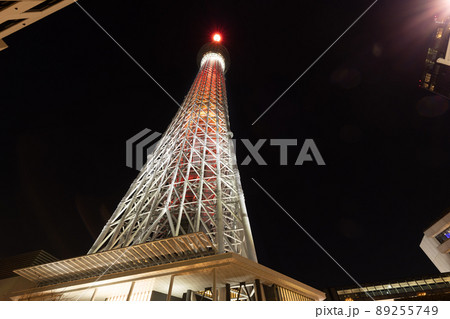 東京スカイツリー 東京都市夜景 東京スカイツリー 東京都市夜景 89255749