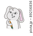 Vector illustration with easter bunny. Happy easter day 89256836
