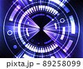purple blue circle meter digital abstract background 89258099