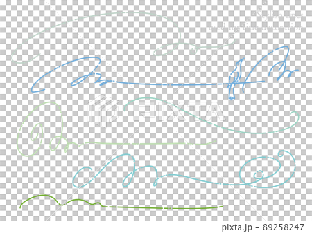 Fashionable vector line set that can be used for title decoration Fashionable vector line set that can be used for title decoration 89258247