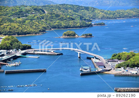 針尾公園からの風景 養殖いかだ群(日本の漁業:将来の姿がここに!)長島町鷹巣 出水郡 鹿児島県 針尾公園からの風景 養殖いかだ群(日本の漁業:将来の姿がここに!)長島町鷹巣 出水郡 鹿児島県 89262190