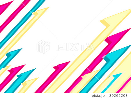 右上矢印のイラスト背景素材　 89262203