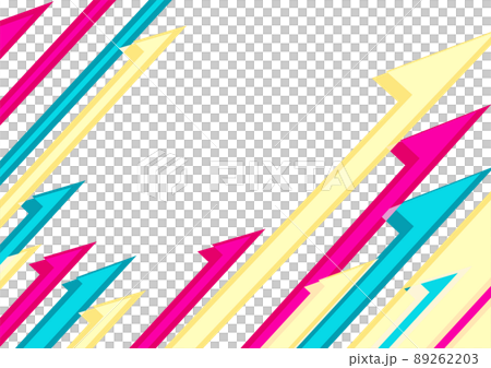右上矢印のイラスト背景素材　 89262203