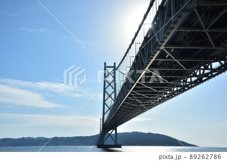 神戸市垂水区 舞子公園から 明石海峡大橋/ 神戸市垂水区 舞子公園から 明石海峡大橋/ 89262786