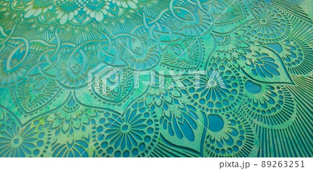 切り絵の花マンダラ 切り絵の花マンダラ 89263251