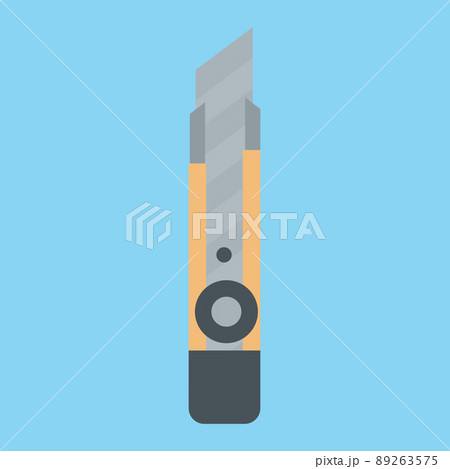 シンプルでかわいいカッターのイラストのイラスト素材