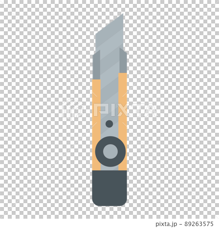 シンプルでかわいいカッターのイラストのイラスト素材