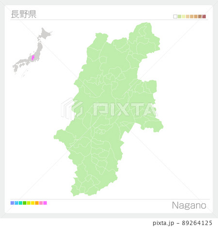 長野県の地図・Nagano Map 長野県の地図・Nagano Map 89264125