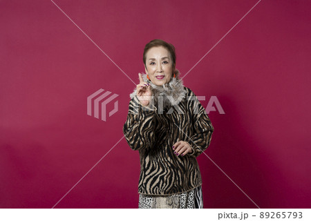 シニアのファッションポートレート 89265793