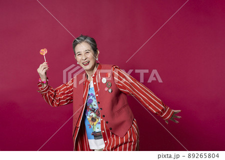 シニアのファッションポートレート 89265804