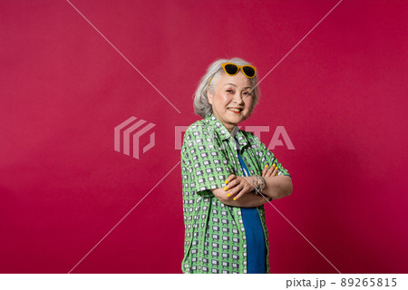 シニアのファッションポートレート 89265815