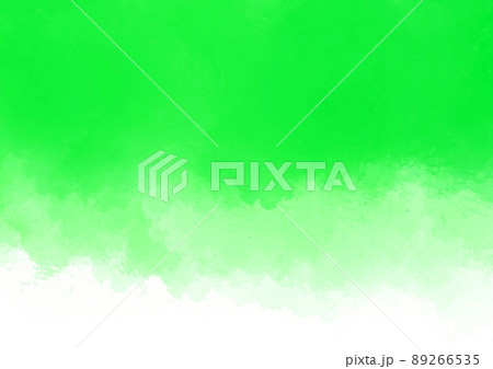 緑と白の水彩背景　草原のグリーン 89266535