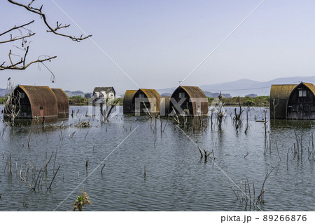 水没ペンション村　鹿忍グリーンファーム跡地　岡山県瀬戸内市 89266876