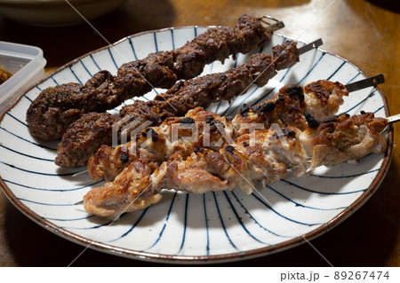 とても美味しい日本の一般家庭の焼鳥 89267474