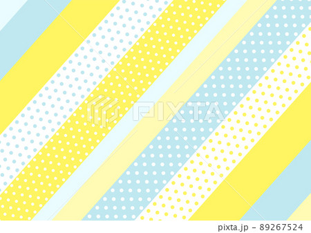 背景 水玉のマスキングテープ風のイラスト素材 [89267524] - PIXTA