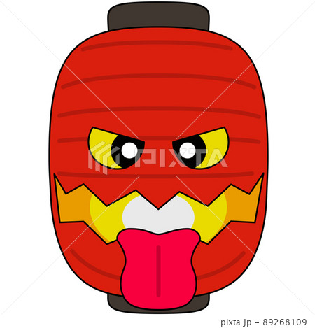 提灯のお化けのイラスト(アウトラインあり) 提灯のお化けのイラスト(アウトラインあり) 89268109