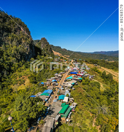 Phu Pha Mok Ban Jabo village in Mae Hong Son, Thailand 89268579