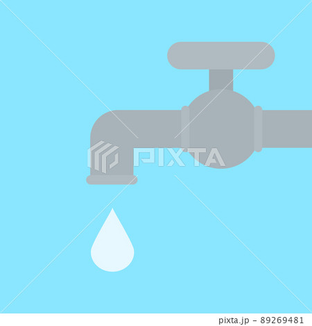 シンプルでかわいい水道のイラスト シンプルでかわいい水道のイラスト 89269481