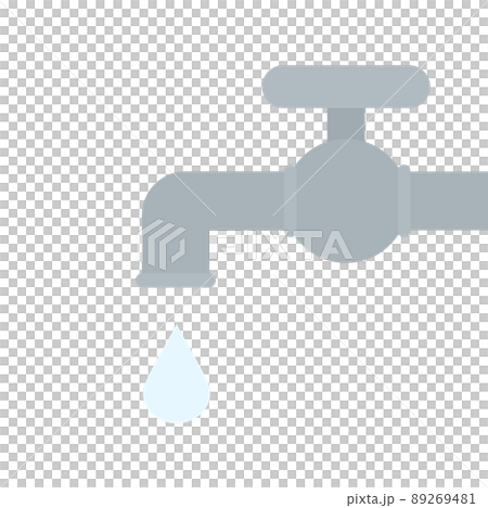 シンプルでかわいい水道のイラスト シンプルでかわいい水道のイラスト 89269481