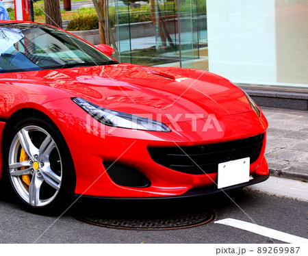 スーパーカー　フェラーリ　高級車　赤い車　赤いスポーツカー 89269987