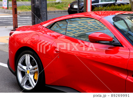 スーパーカー　フェラーリ　高級車　赤い車　赤いスポーツカー 89269991