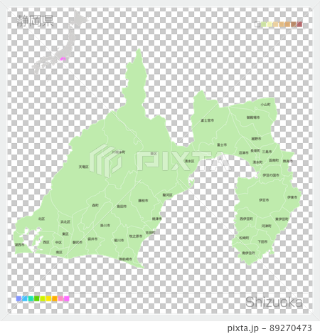 Map of Shizuoka Prefecture ・ Shizuoka Map Map of Shizuoka Prefecture ・ Shizuoka Map 89270473