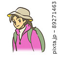登山する女性 89271463